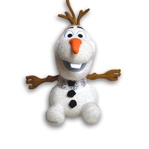 Disney Broadway Theatrical Frozen Olaf Fuzzy Snowflakes Plush Snowman LRG 17"